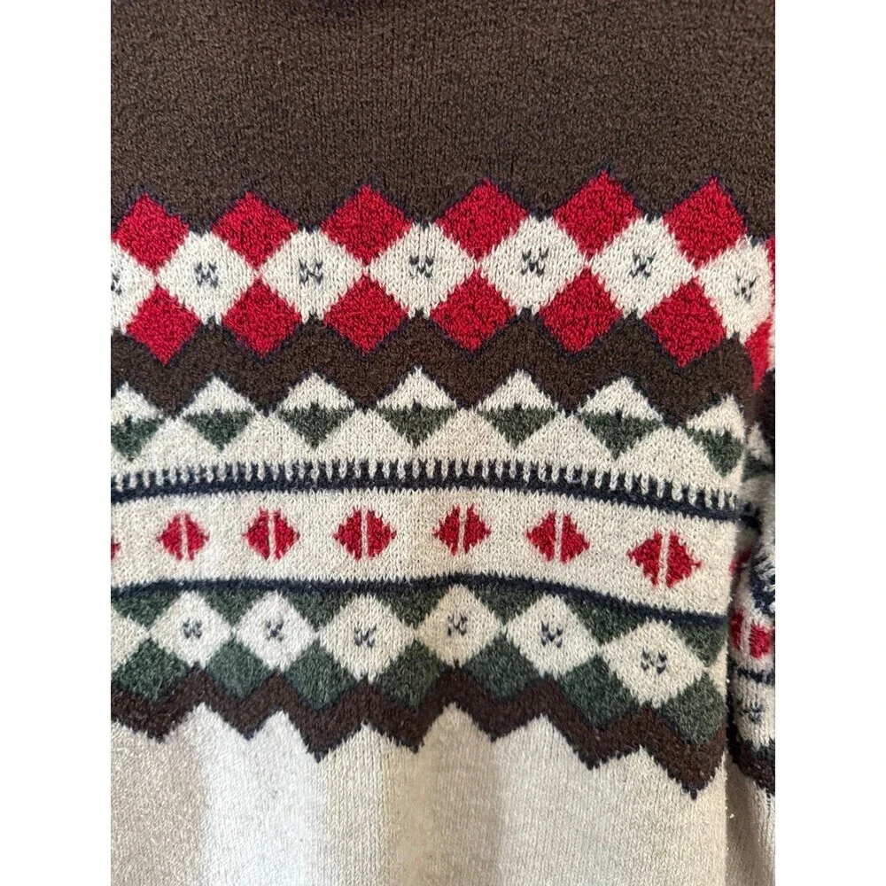 Old Navy men’s size small brown Christmas sweater